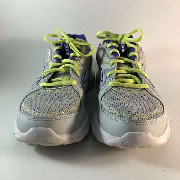 Reebok womens shoes lace up memory foam sneakers gray white size 7.5 - Picture 5 of 8